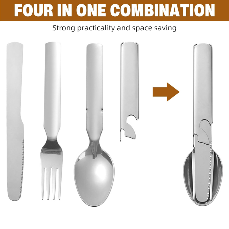 🎁2026 New Arrivals 70% OFF💥4-in-1 Stainless Steel Portable Cutlery Set